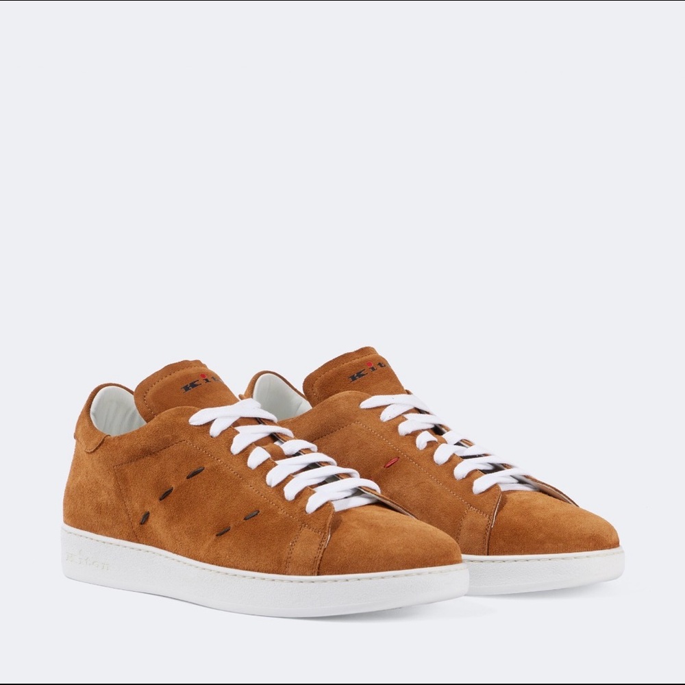 Kiton Brown Suede Sneaker Size 10